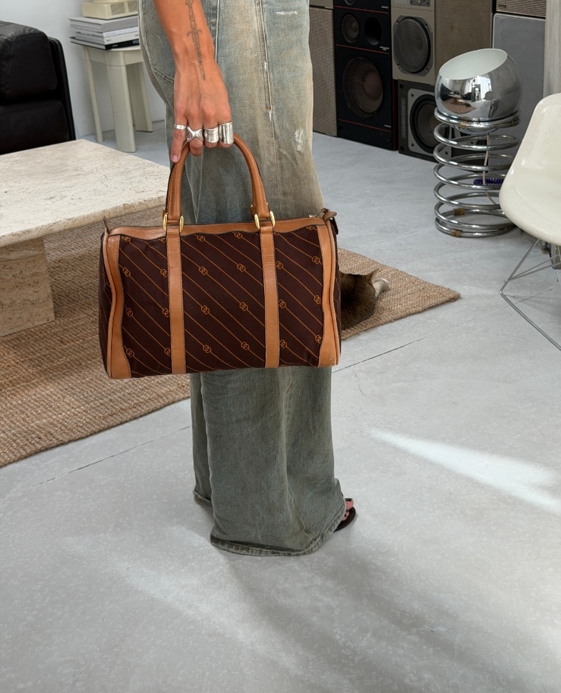 RR ARCHIVE Gucci Canvas Bowling Bag
