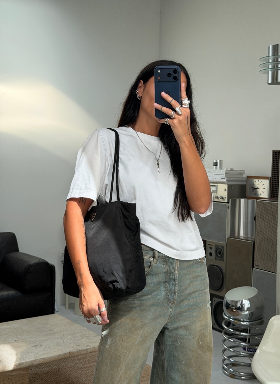 RR ARCHIVE Prada Nylon Double Handle Big Tote