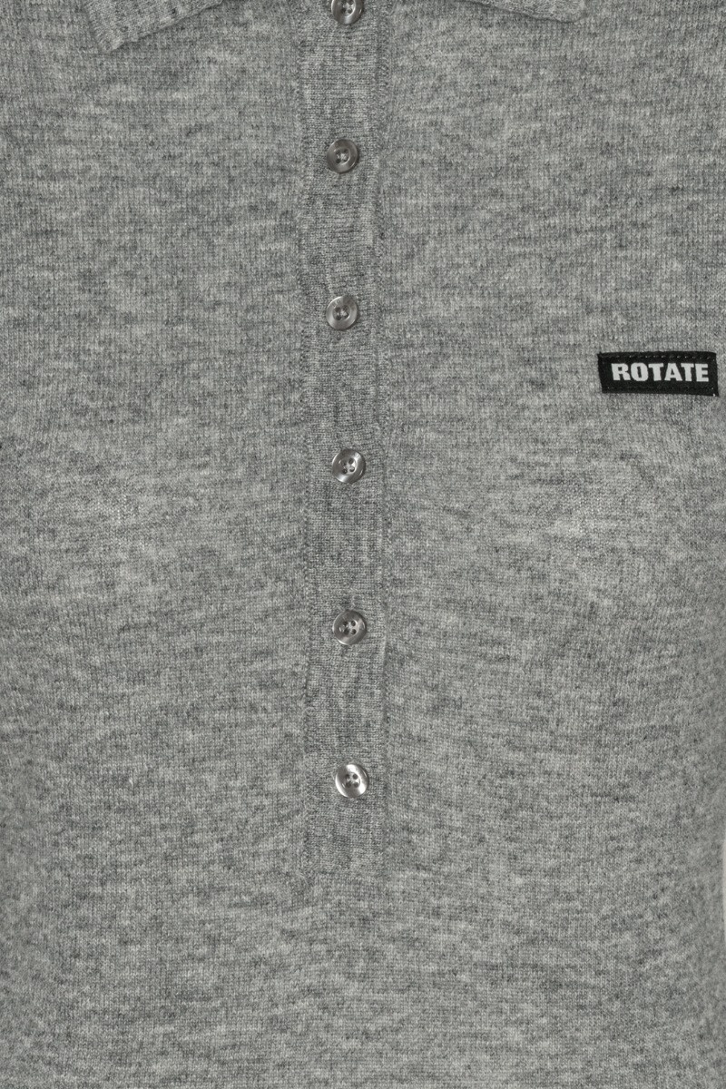 Rotate Wool Longsleeve Polo