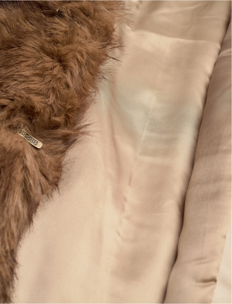 Rotate Faux Fur Collar Jacket