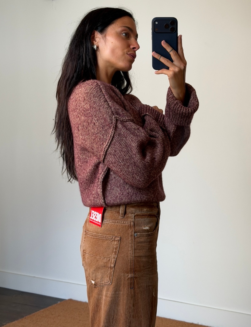 Rotate Knit V-Neck Jumper