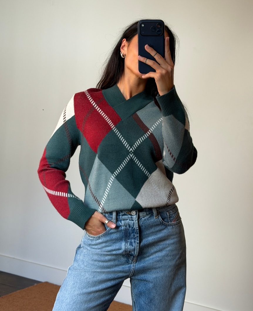 Laagam Laufey Checked Knit
