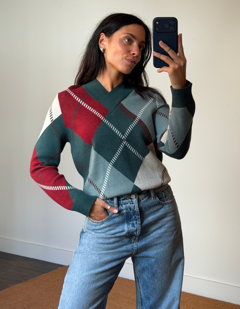 Laagam Laufey Checked Knit