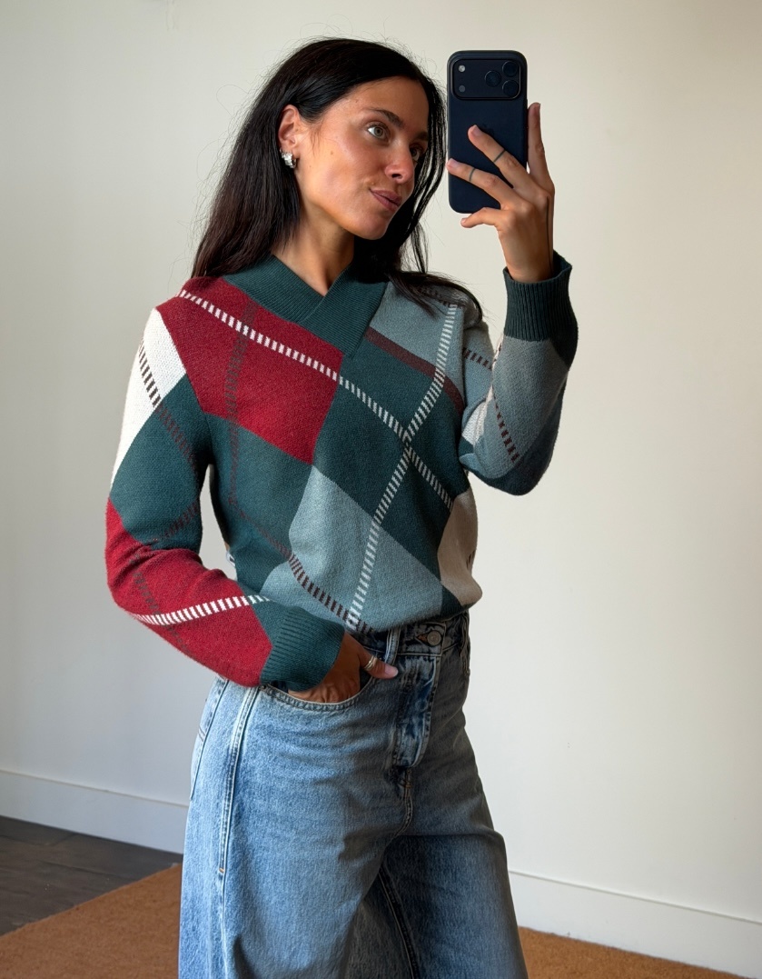 Laagam Laufey Checked Knit