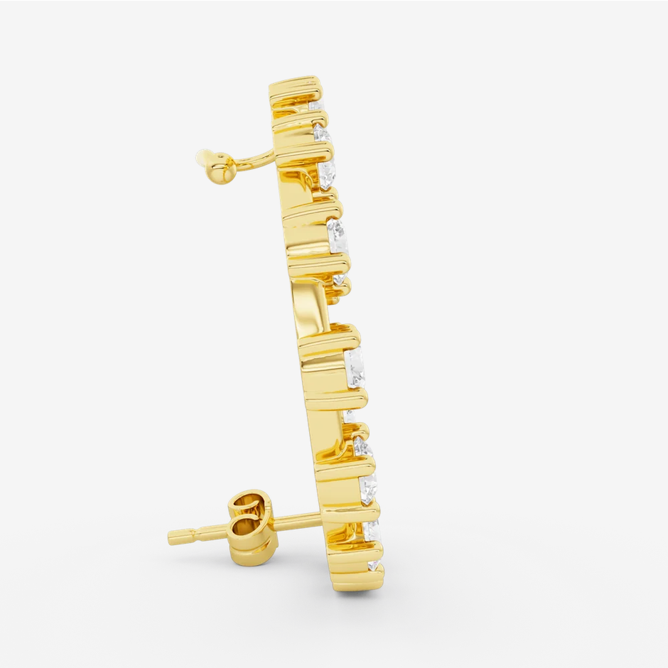 Billion Avenue Ray Diamond Earstud