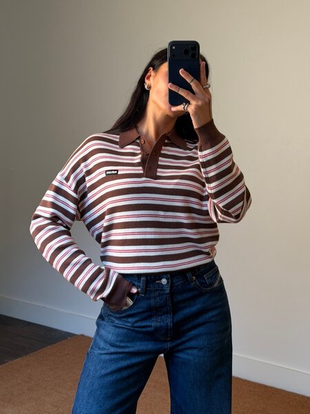 Rotate Slinky Knit Polo