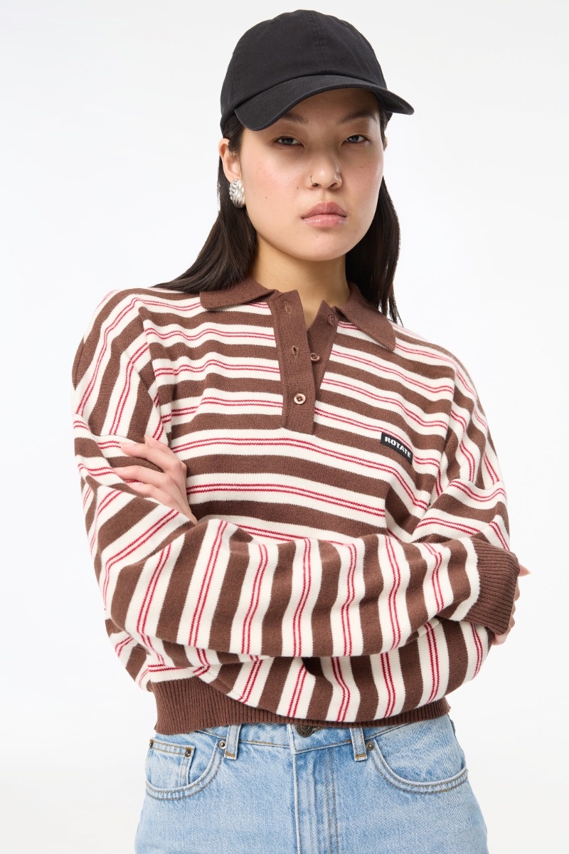 Rotate Slinky Knit Polo