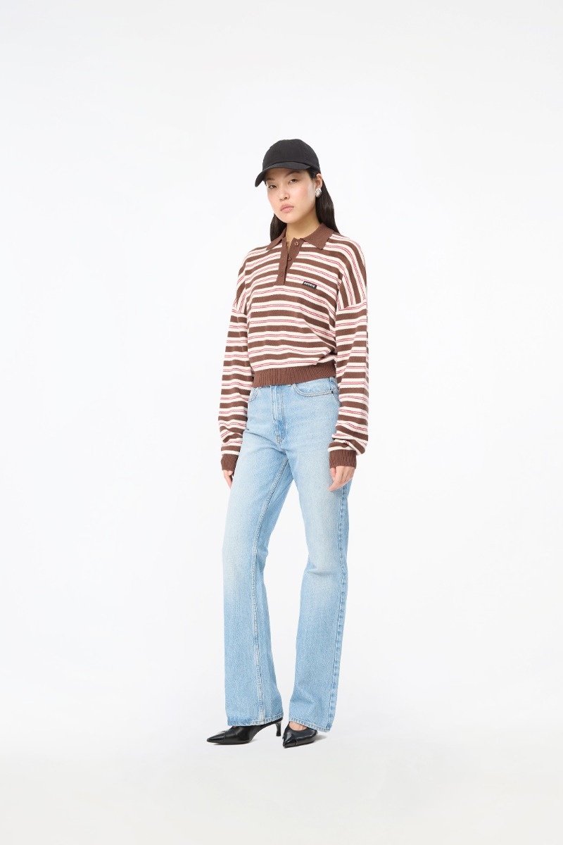 Rotate Slinky Knit Polo