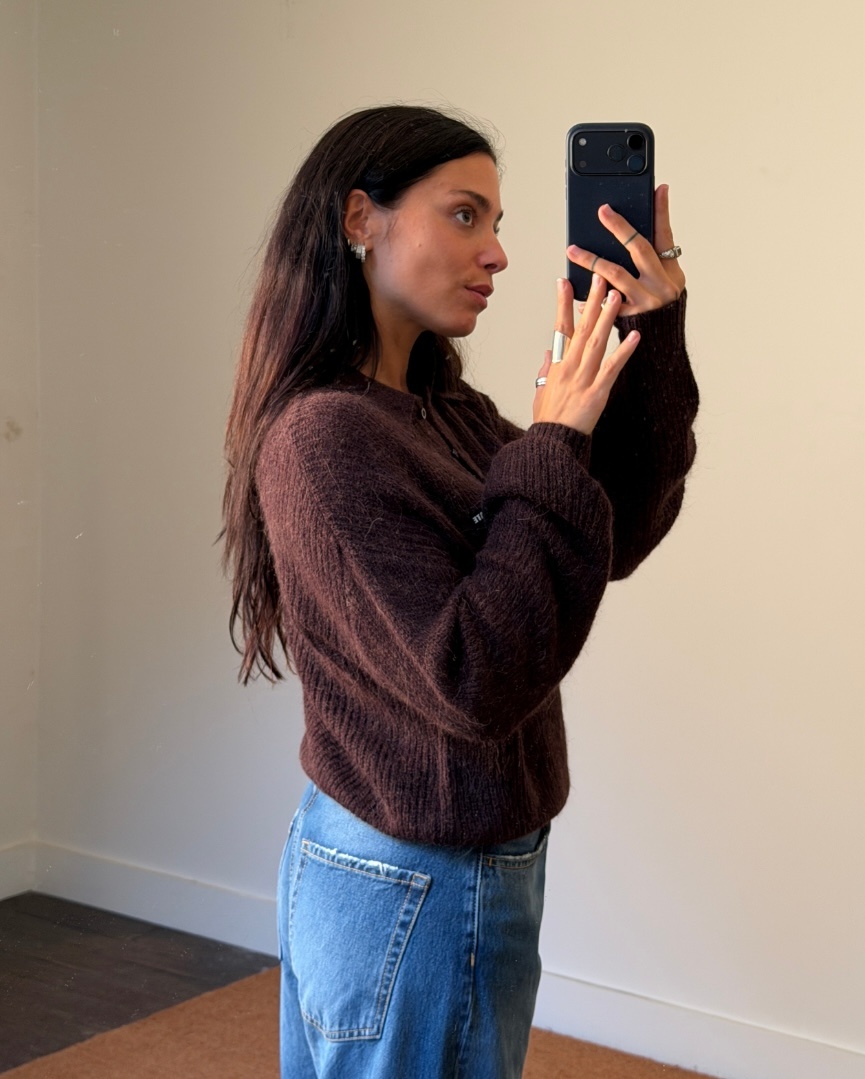 Rotate Fluffy Knit Polo