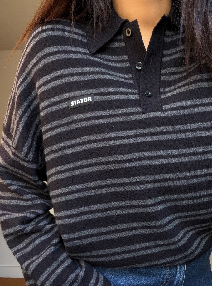 Rotate Slinky Knit Polo
