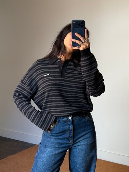 Rotate Slinky Knit Polo