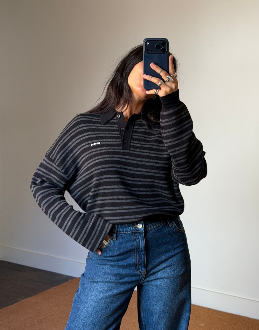 Rotate Slinky Knit Polo