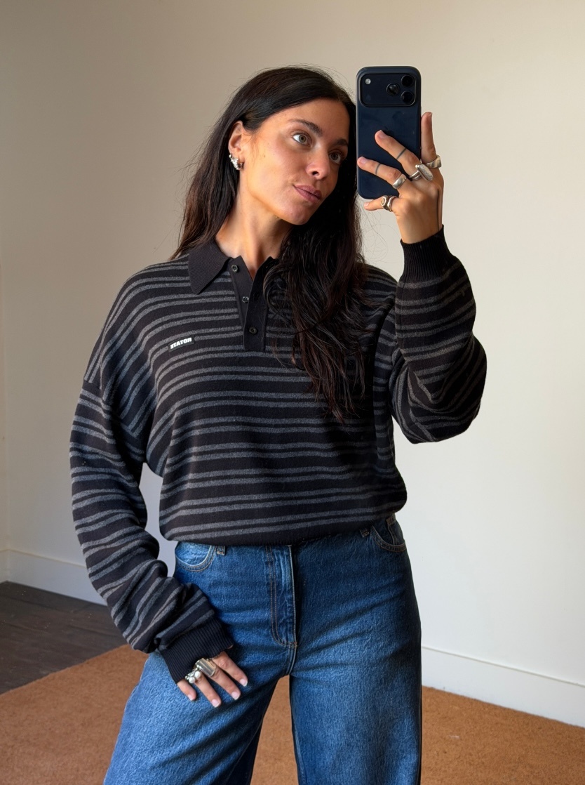 Rotate Slinky Knit Polo