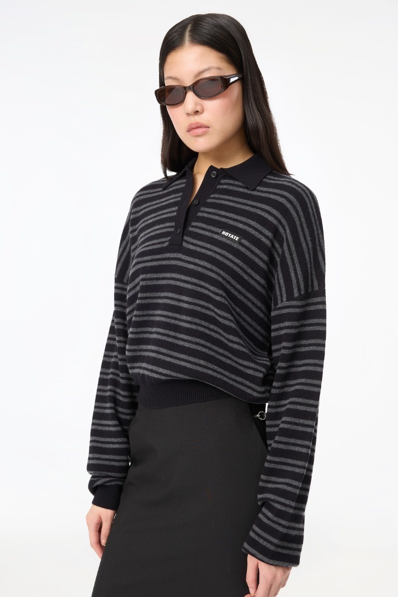 Rotate Slinky Knit Polo