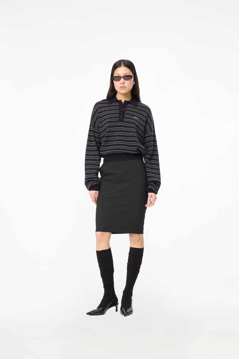 Rotate Slinky Knit Polo