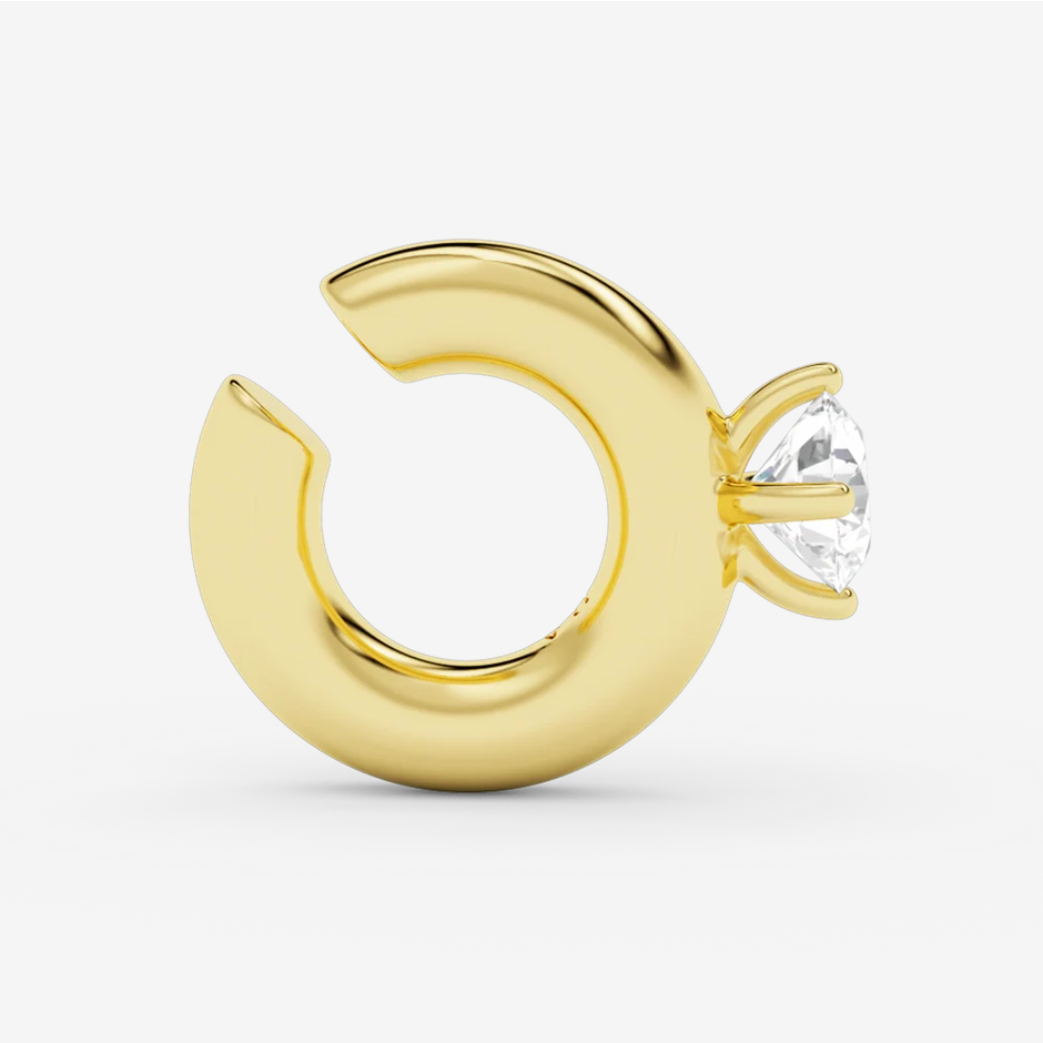 Billion Avenue Solitaire Chunky Kos Earcuff