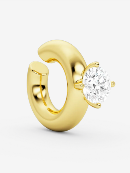 Billion Avenue Solitaire Chunky Kos Earcuff
