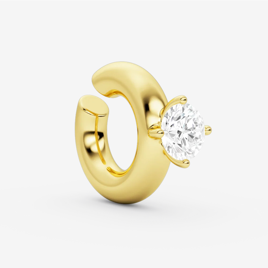 Billion Avenue Solitaire Chunky Kos Earcuff