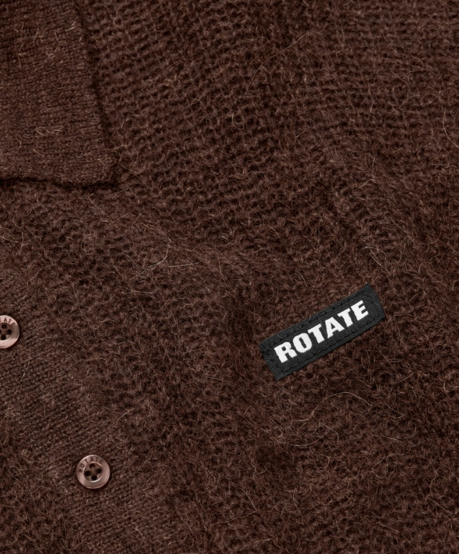 Rotate Fluffy Knit Polo