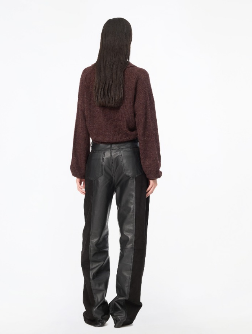 Rotate Fluffy Knit Polo