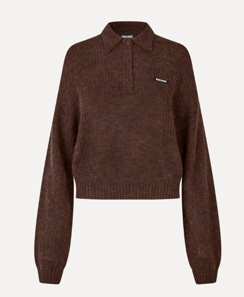 Rotate Fluffy Knit Polo