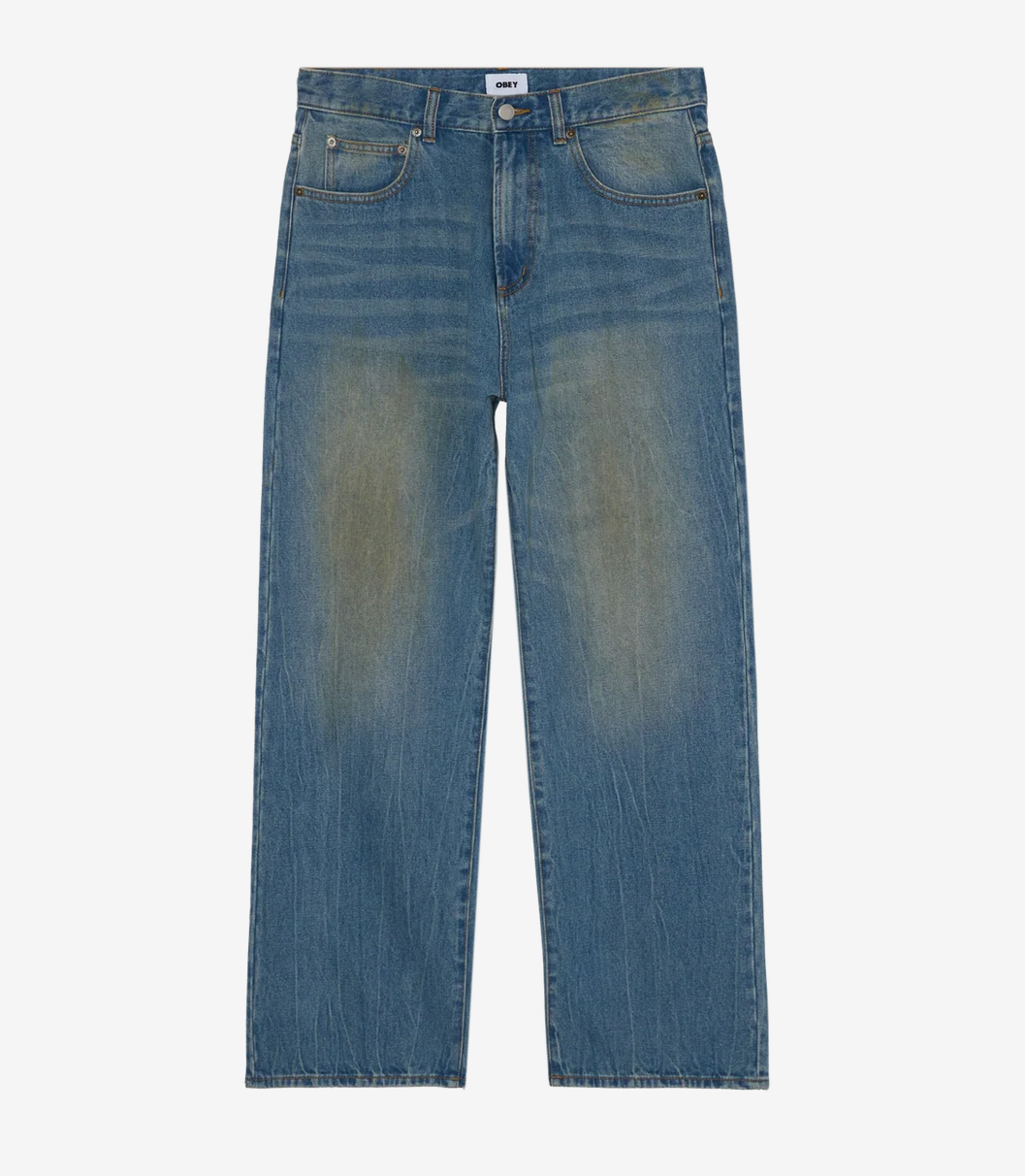 Obey Men Nelson Straight Denim Jeans