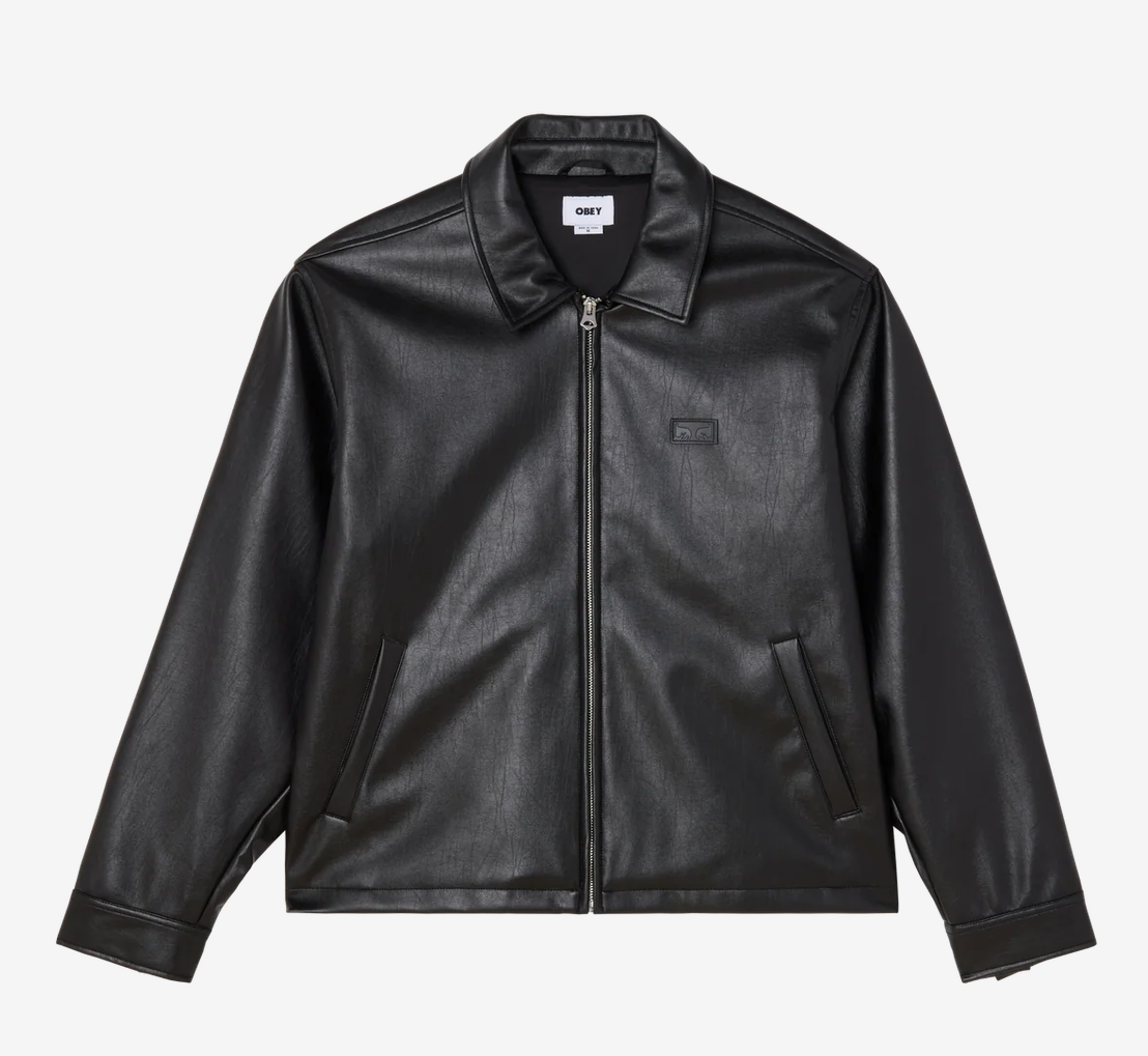 Obey Men Workman Pu Jacket