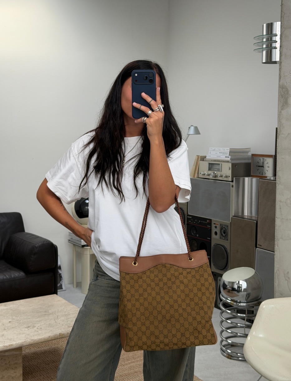 RR ARCHIVE Gucci GG Canvas Tote