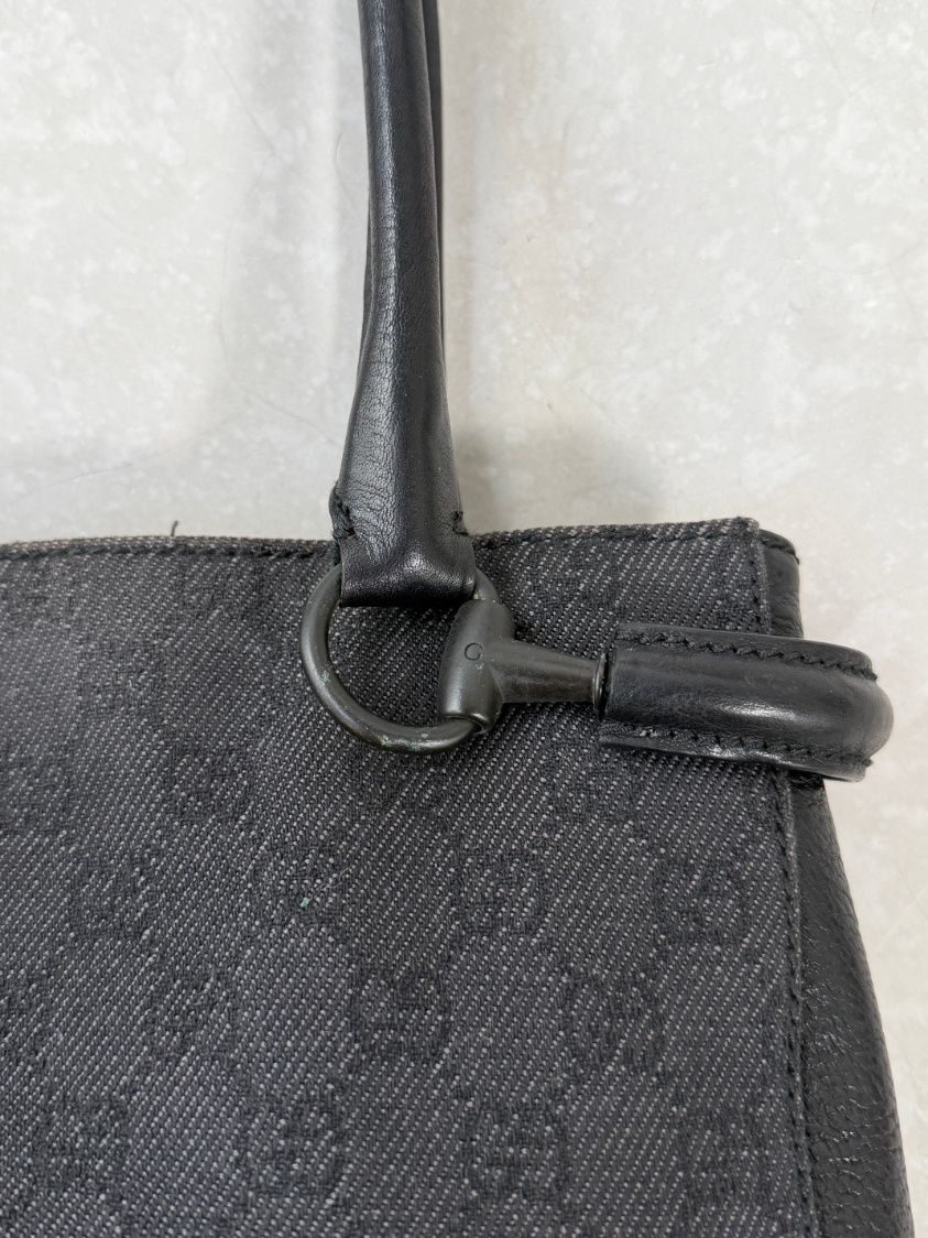 RR ARCHIVE Gucci GG Canvas Reins Shoulder Bag