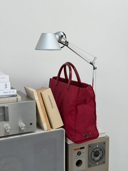 RR ARCHIVE Prada Nylon Plexi Handle Tote