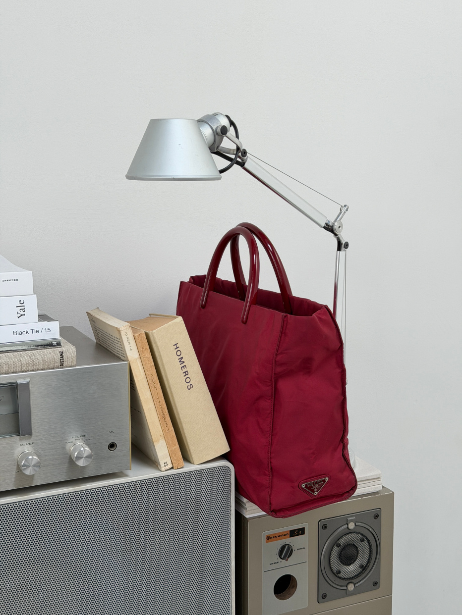 RR ARCHIVE Prada Nylon Plexi Handle Tote
