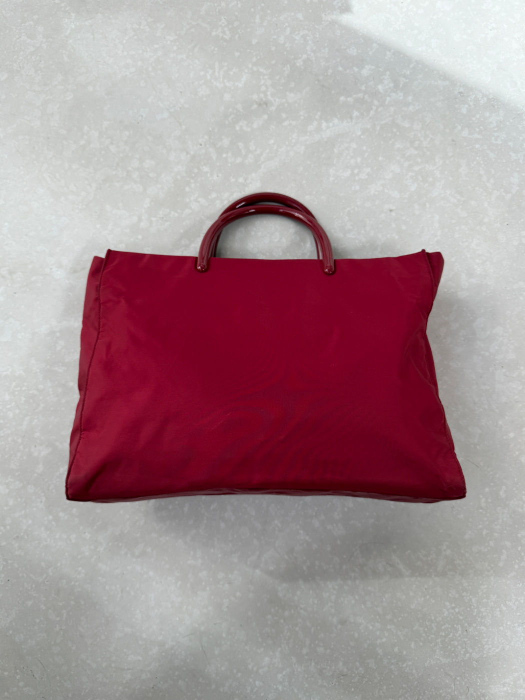 RR ARCHIVE Prada Nylon Plexi Handle Tote