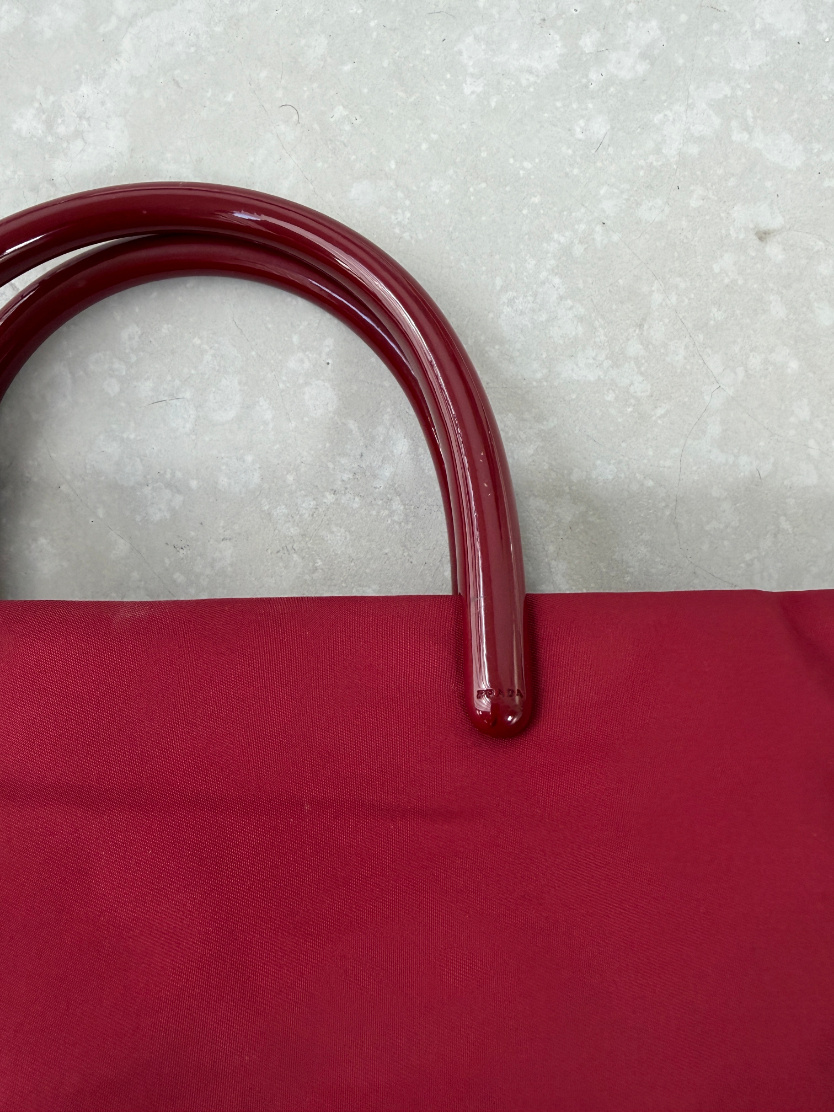RR ARCHIVE Prada Nylon Plexi Handle Tote