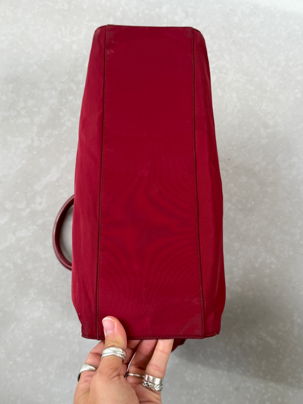 RR ARCHIVE Prada Nylon Plexi Handle Tote