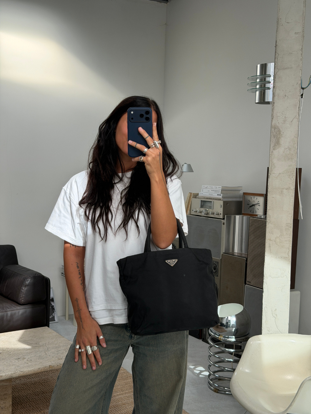 RR ARCHIVE Prada Nylon Midi Tote