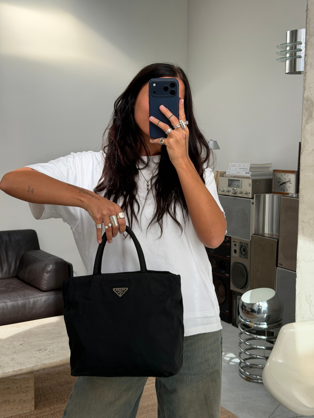 RR ARCHIVE Prada Nylon Midi Tote