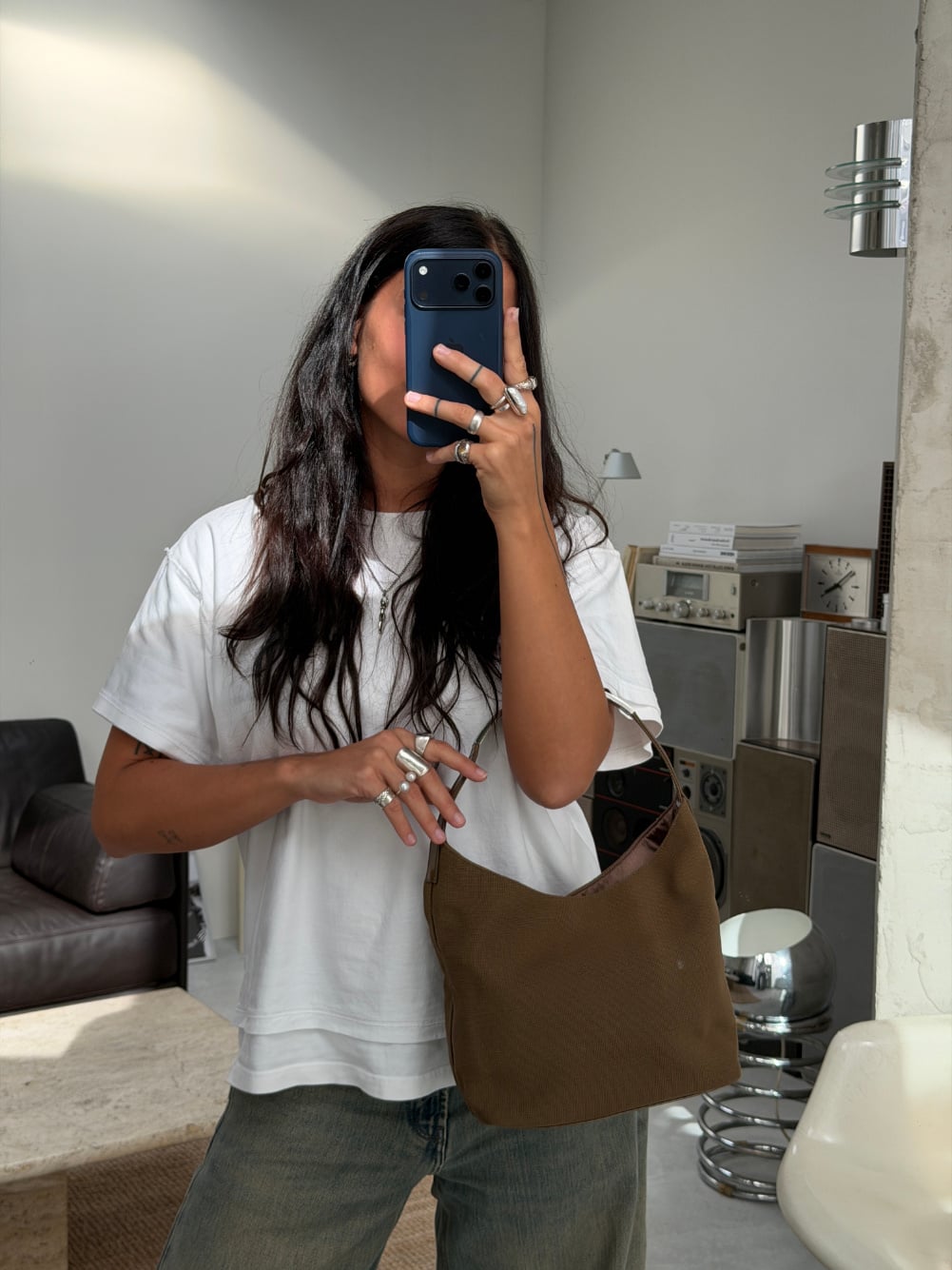 RR ARCHIVE Gucci Canvas Metal Handle Bag