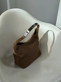 RR ARCHIVE Gucci Canvas Metal Handle Bag