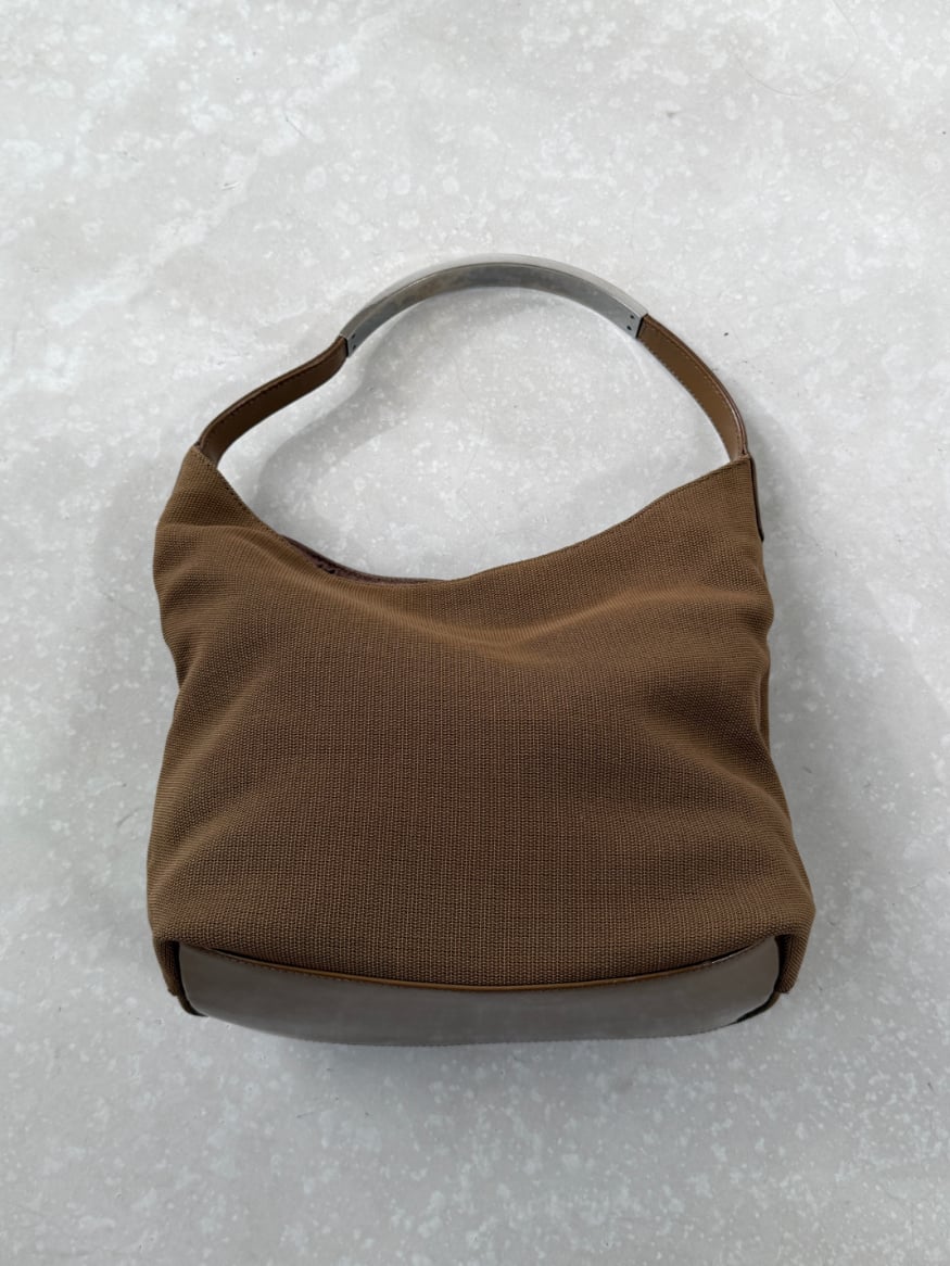 RR ARCHIVE Gucci Canvas Metal Handle Bag