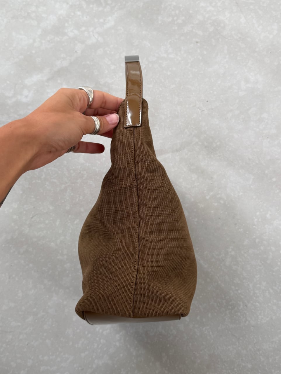 RR ARCHIVE Gucci Canvas Metal Handle Bag