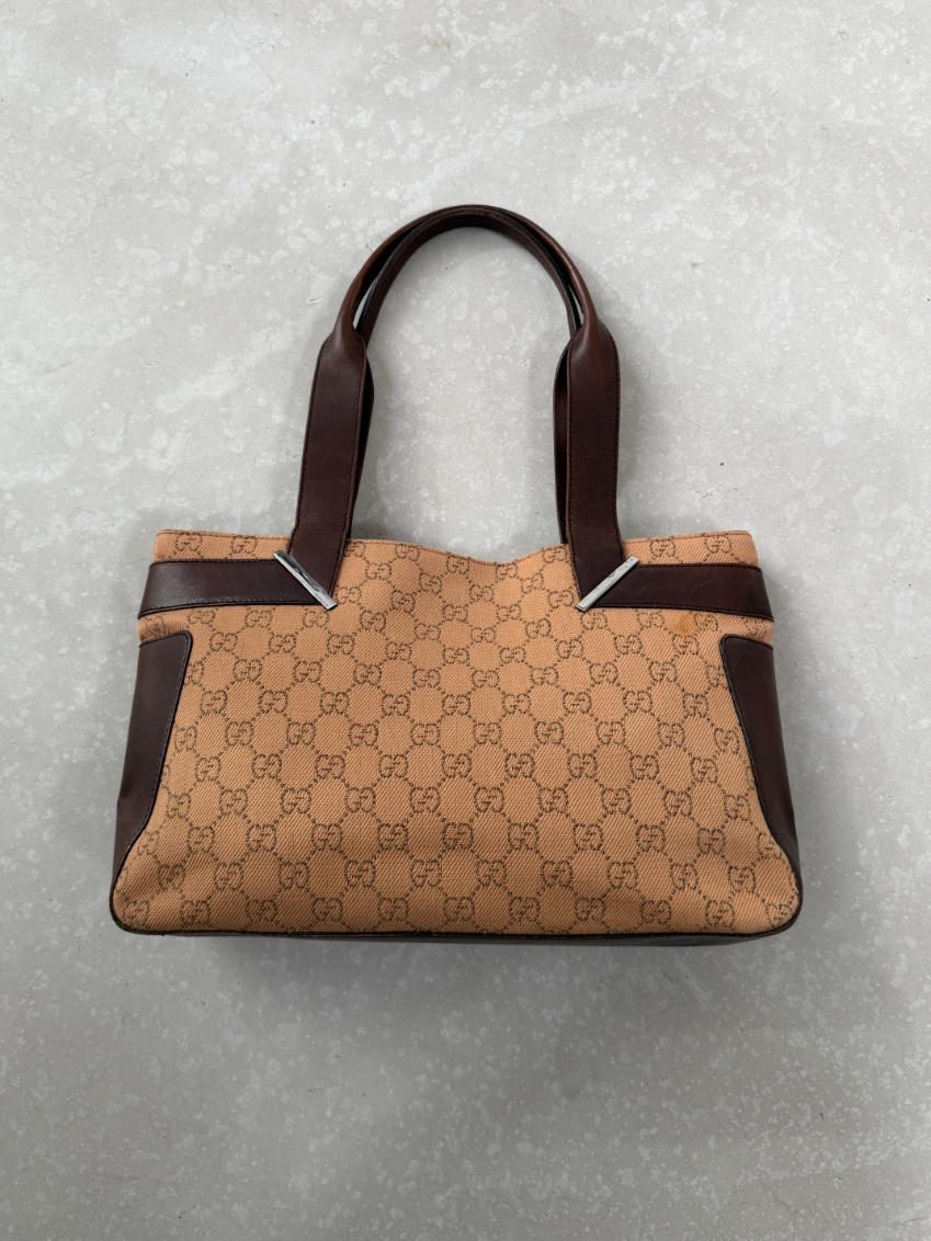 RR ARCHIVE Gucci GG Canvas & Leather Tote