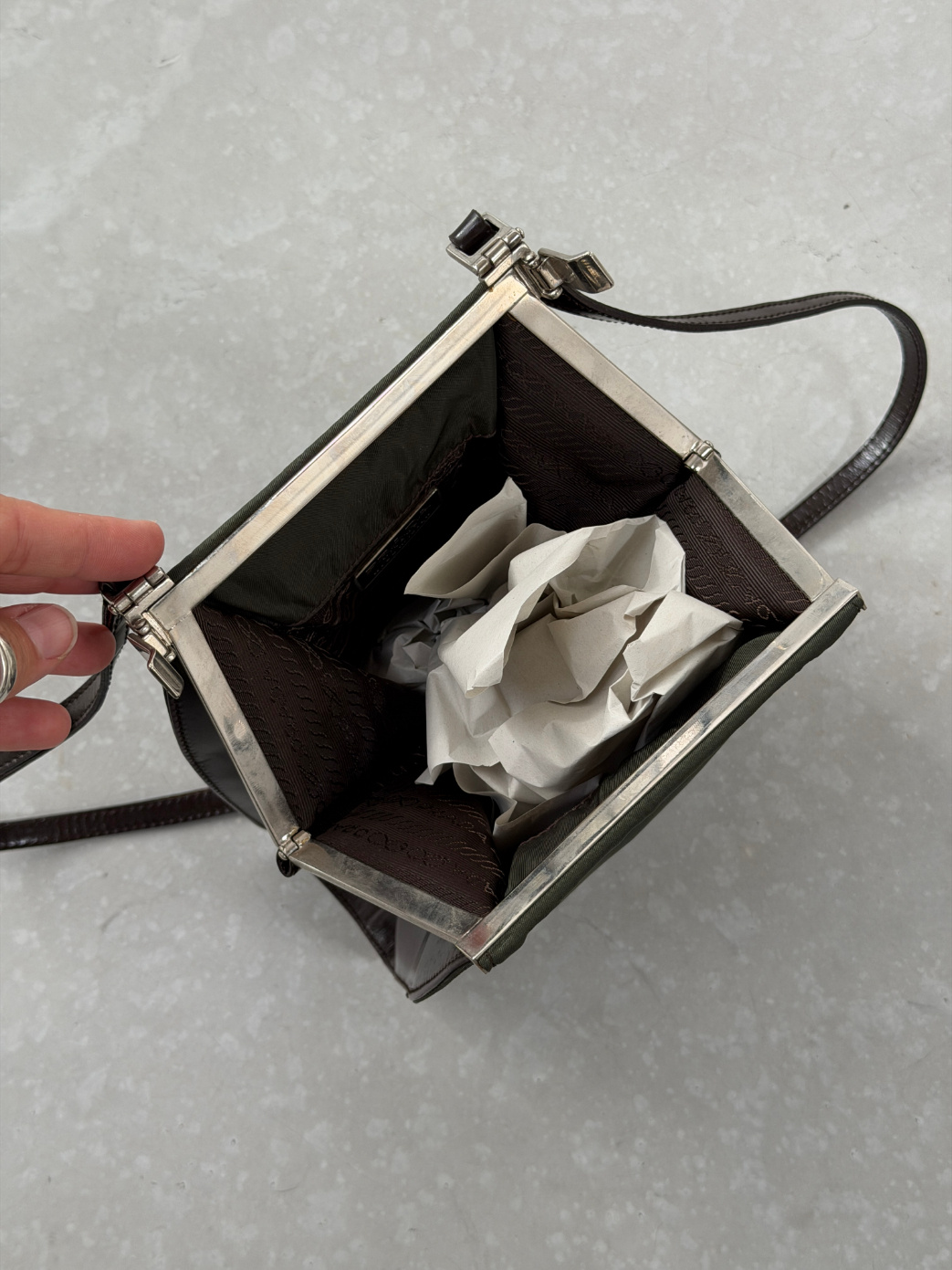 RR ARCHIVE Prada Nylon Mini Clip Bag
