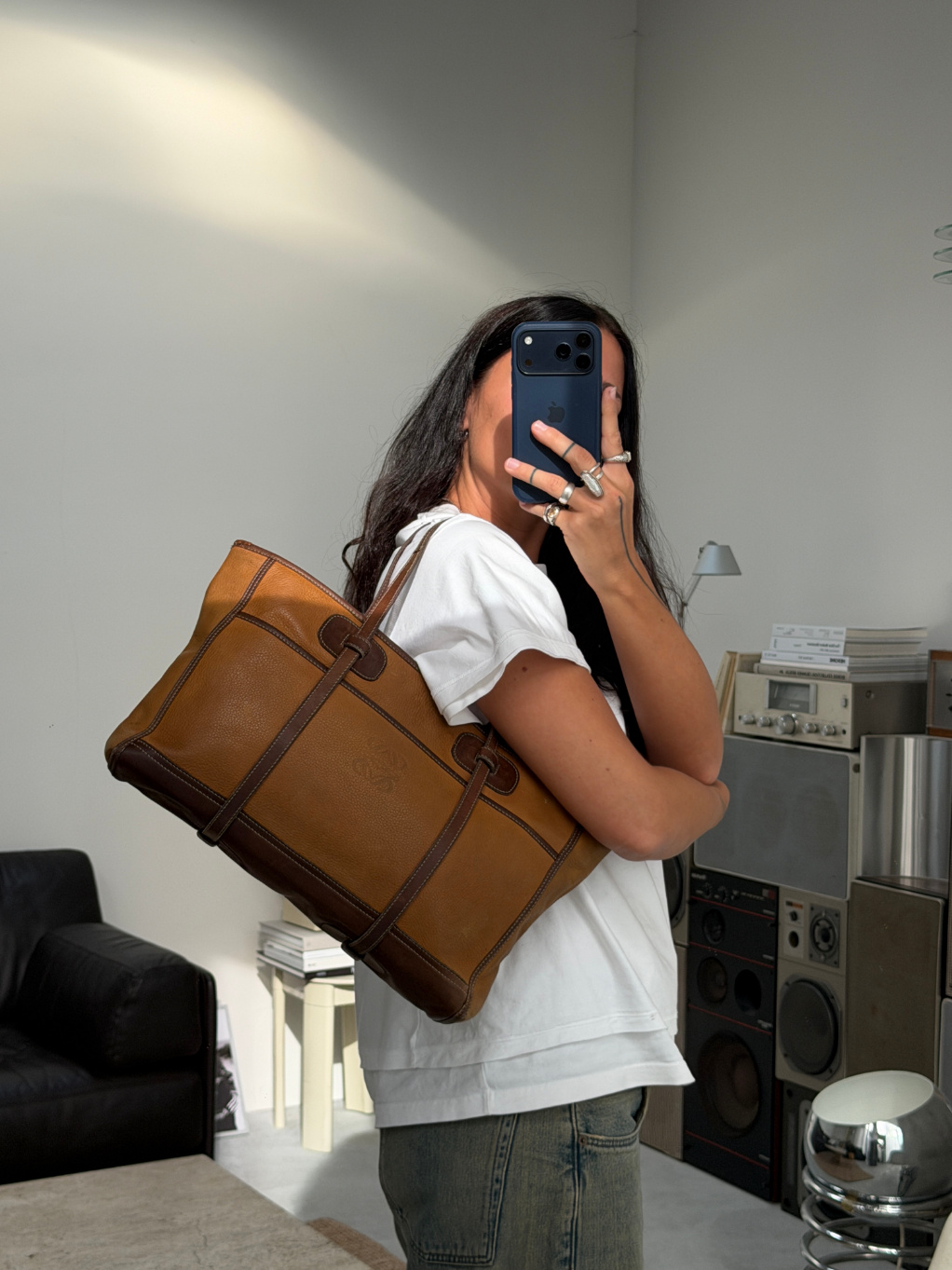 RR ARCHIVE Loewe Leather Tote Bag