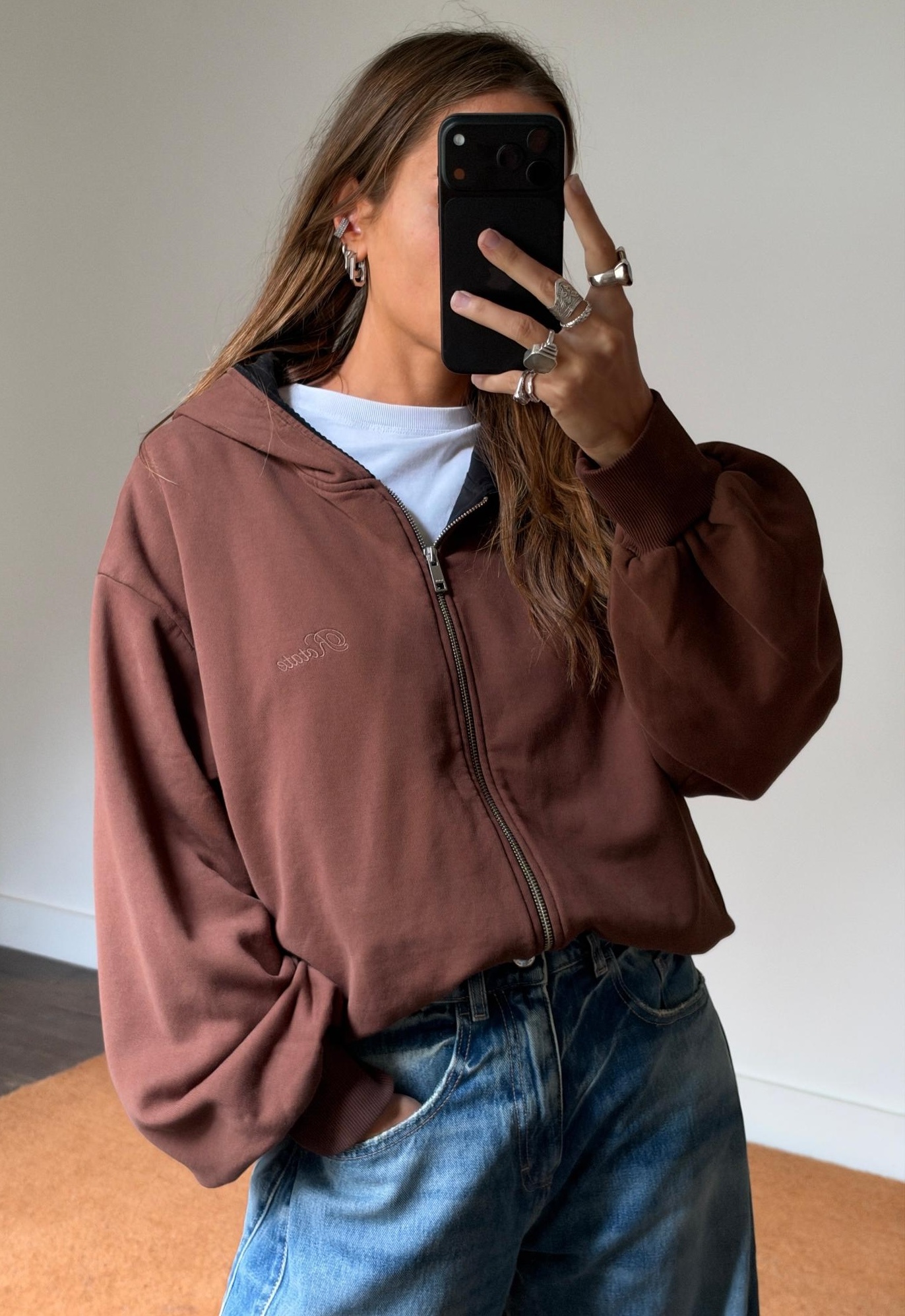 Rotate Zip Sweat Hoodie