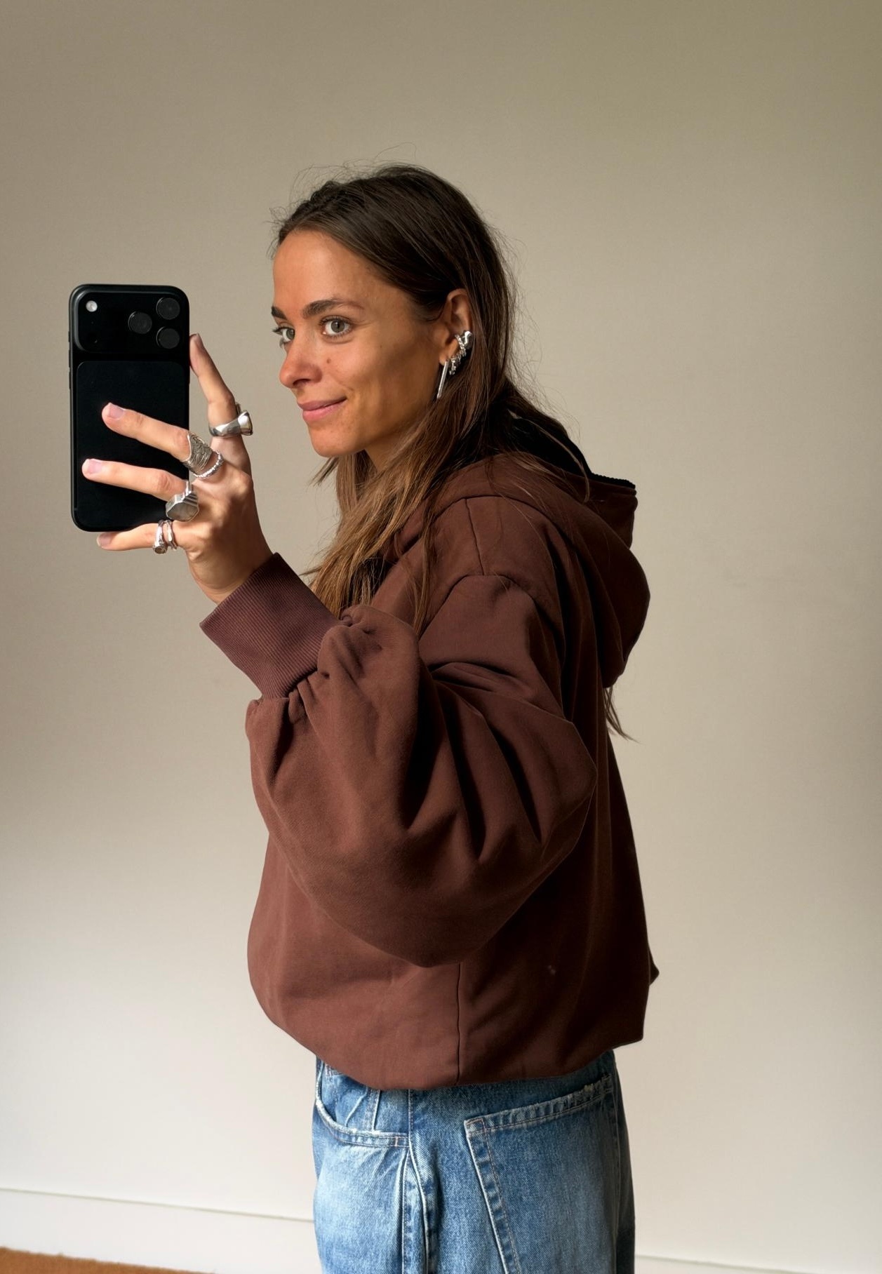 Rotate Zip Sweat Hoodie