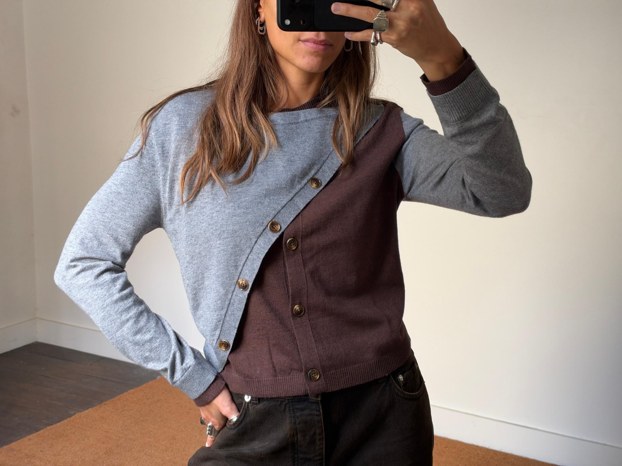 Laagam Egla Asymmetric Cardigan