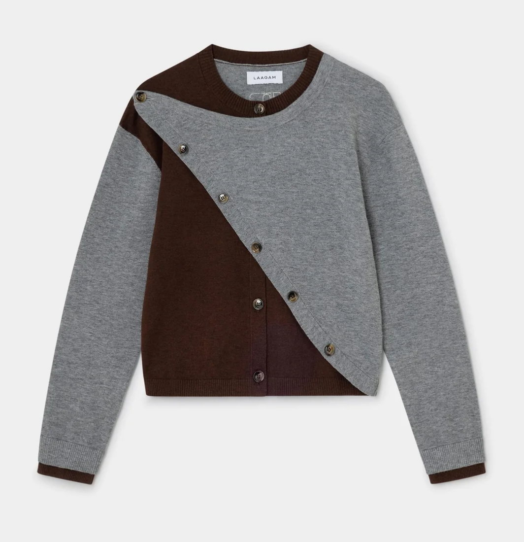 Laagam Egla Asymmetric Cardigan