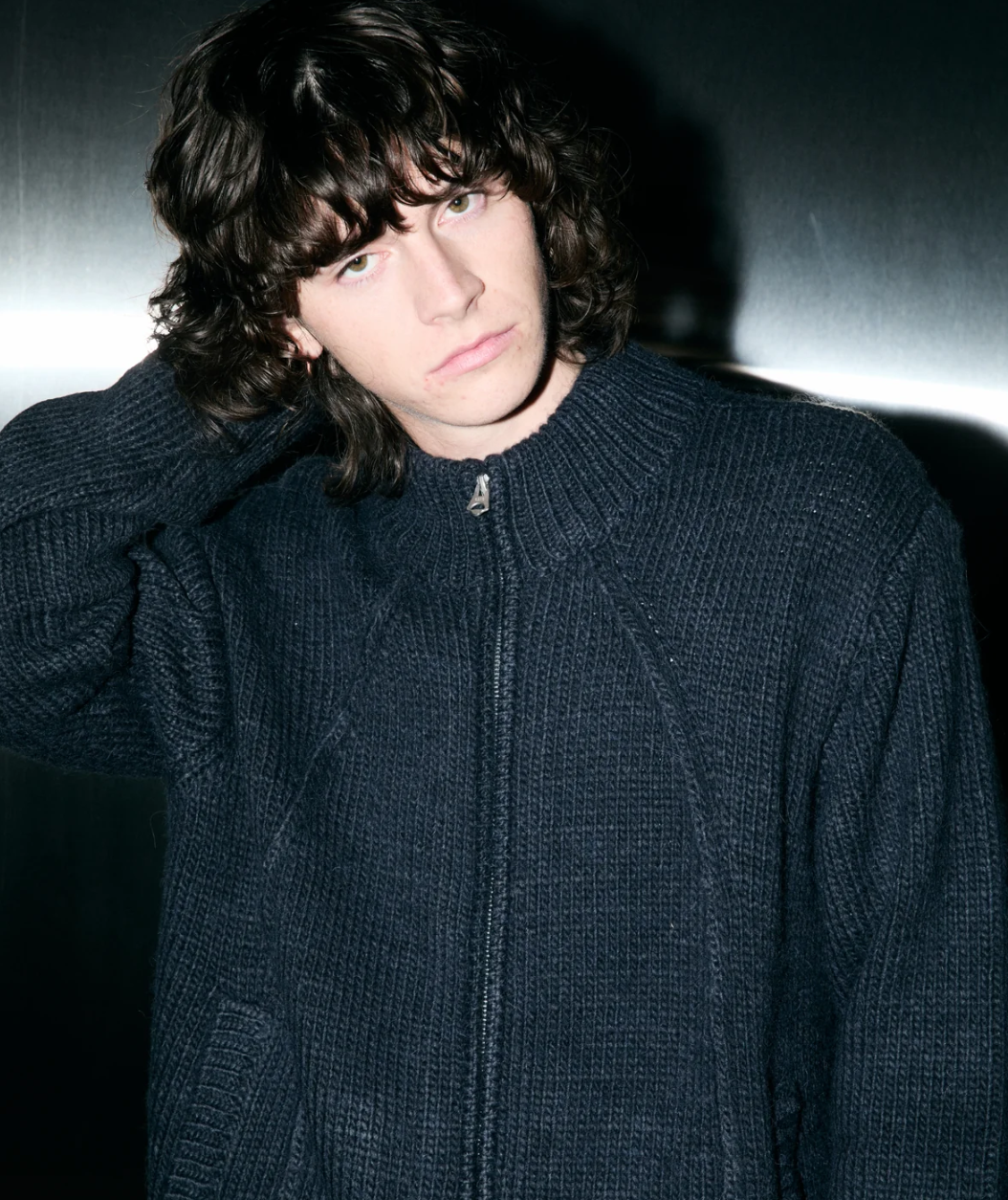 Obey Men Ryo Zip Up Cardigan