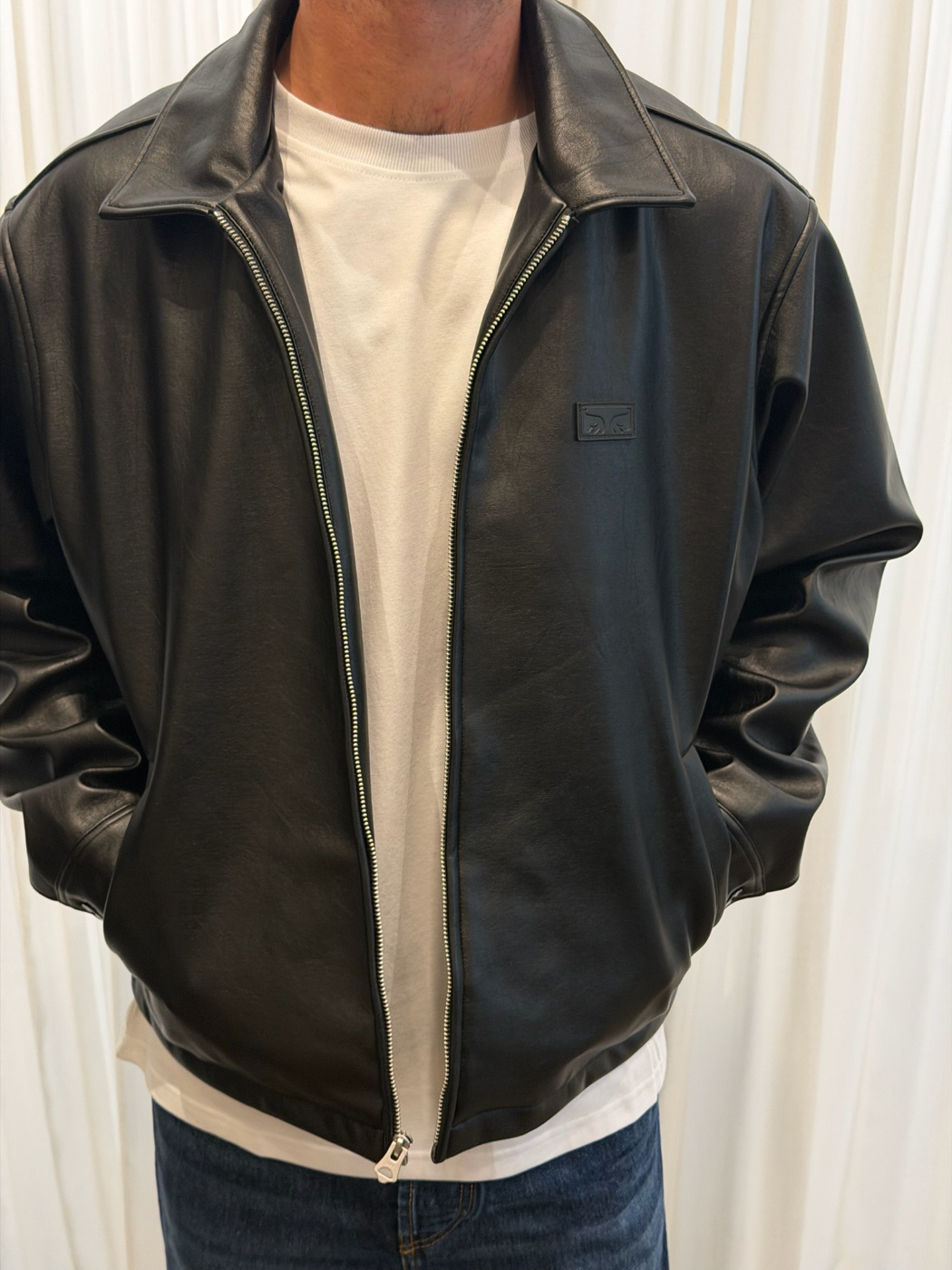 Obey Men Workman Pu Jacket