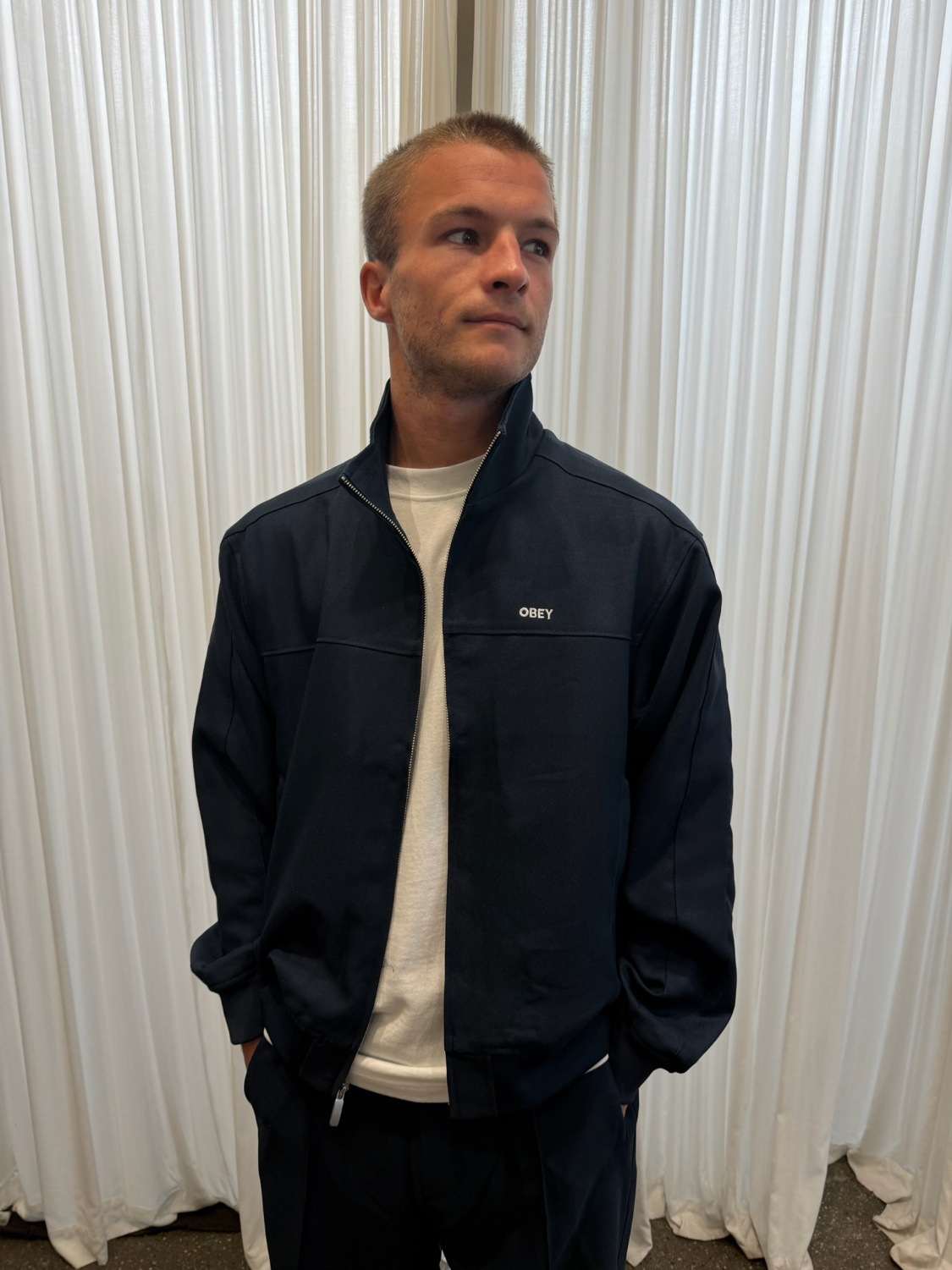 Obey Men Tailored Track Jacket